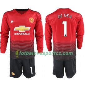 Manchester United DE GEA 1 Domácí 2018/19 - Dětské Fotbalové Dresy (L/S)